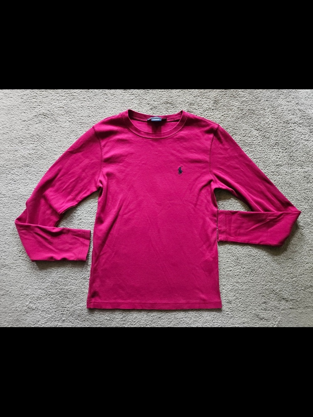 Polo Ralph Lauren Long Sleeve Tee - Bright Fuchsia Pink